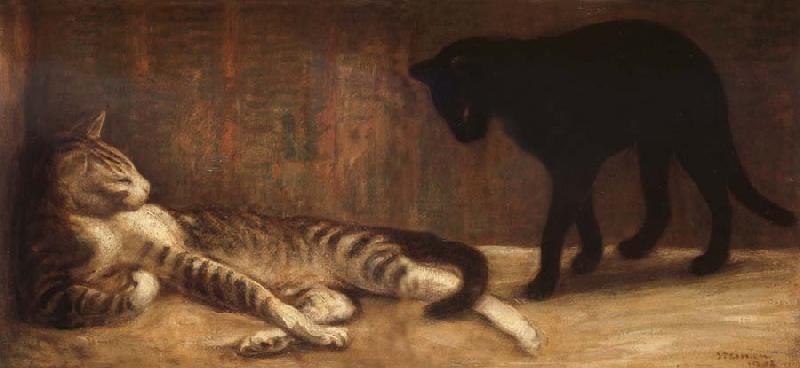 theophile-alexandre steinlen Chat et Chatte oil painting picture